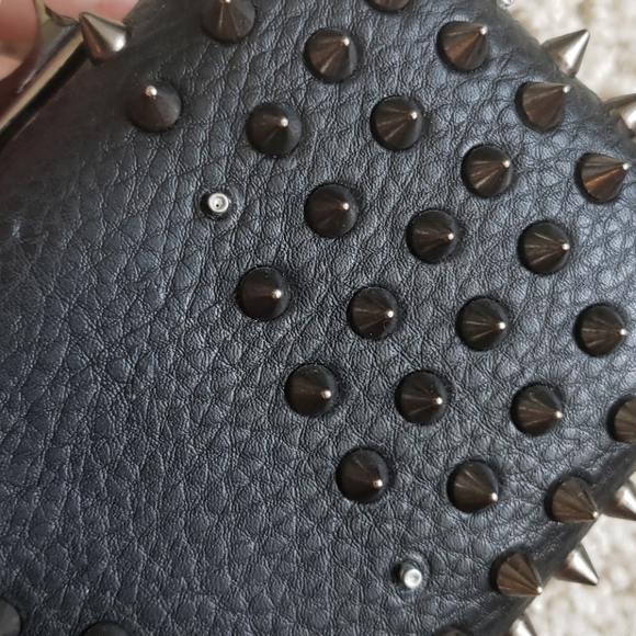 Black spikey clutch purse/bag - Picture 5 of 6